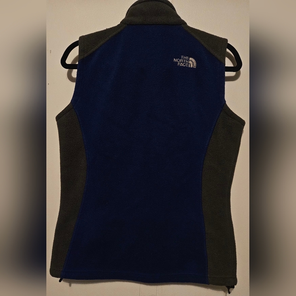 The North Face Blue and Gray Fleece Vest - Picture 2 of 5